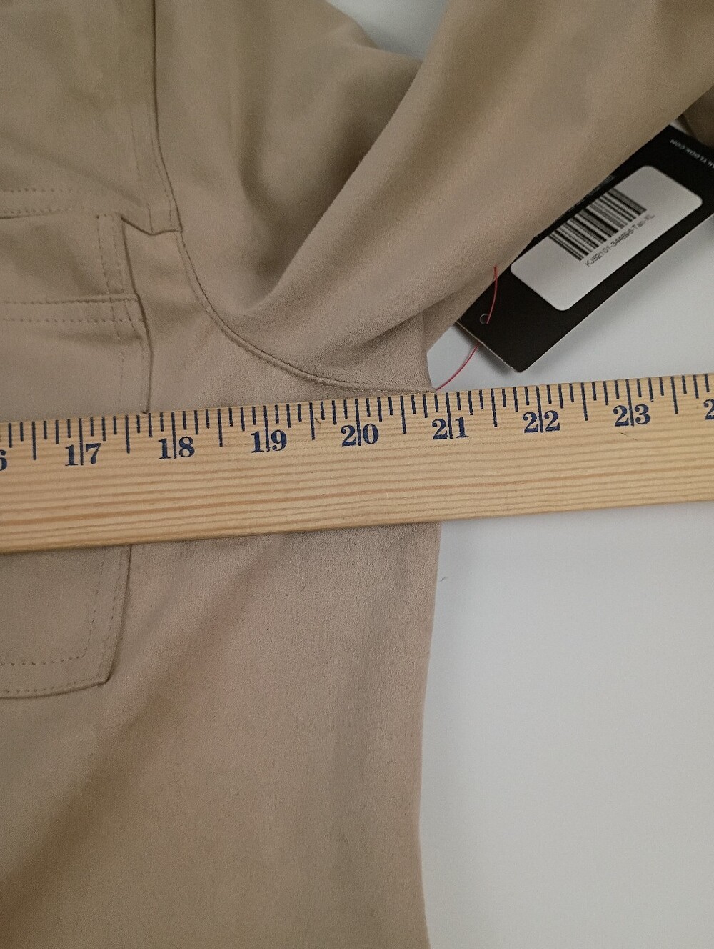 Womens Beige Cropped Utility Jacket - Picture 12 of 12